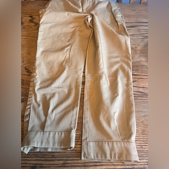 NWOT Zara Basic Tan Colored Riding Pants w/ Capri Cuffs!! - Picture 8 of 12